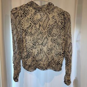 Zara Black and Cream Julia Top